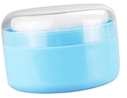 Kisangel 2 Satz Puffbox für Körperpuder Leerer Nachfüllbarer Behälter mit Puderquaste und Sieb für Erwachsene für und Zuhause
