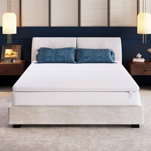 Ego Home Surmatelas 90 x 200 cm en Mousse à mémoire de Forme de 8 cm de Hauteur, certifié H2 Öko-TEX, de qualité supérieure, Respirant, Housse en Maille 3D, 90 x 200 cm, pour lit à sommier tapissier