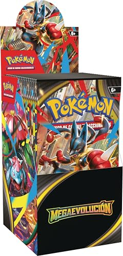 Pokémon: Expositor de Sobres de Mejora de Megaevolución de JCC Pokémon (18 Sobres de Mejora)