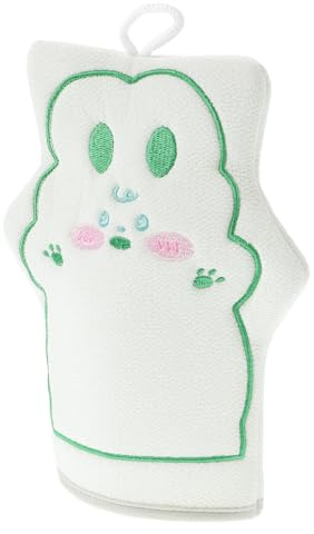 IWOWHERO Boys and Girls Cartoon Shower Gloves Body Exfoliating Gloves Washcloths for Bathing Cute Exfoliating Mitts for Skin Care