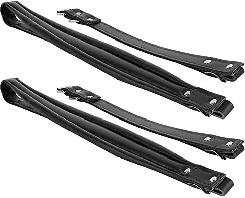 Sangles épaule basse pour basse 16-120, Kit 2 pièces en cuir PU ajustable, Accessoire de musique noir