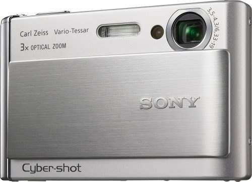 Sony Cyber-shot DSC-T70 Digital Camera (8.1 MP, 3x Optical Zoom Carl Zeiss Lens, Ultra-Slim Design, 3.0-inch Touch Screen LCD, Silver (Renewed)