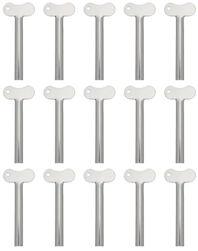 HOODANCOS 15 Pièces Presse-tubes Acier Inoxydable Distributeur Manuel pour Dentifrice Crèmes et Tubes de Peinture Fonctionnement Facile pour Garçon Fille et Seniors Maintien un Espace Propre