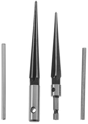 FIXOSHEE Escariadores Cónicos Manuales de Acero 2 Piezas (3-13 Mm) Mango Hexagonal para Avellanado y Perforación de Núcleo en Madera, Herramienta de Corte Precisa y Ligera Color Aleatorio