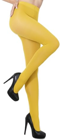 sesto senso Collant da donna opachi 50 Den microfibra 3D, giallo., M