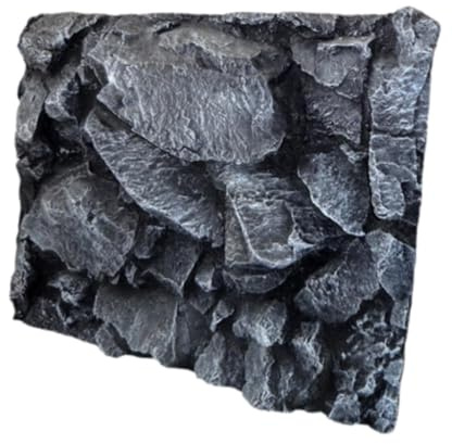 Allayu Terrarium Rückwand (60 cm x 45 cm) für EIN ästhetisches Reptilien Terrarium mit realistischer Steinoptik. Diese Steinsimulationsplatte eignet Sich ideal für Bartagamen und andere Schildkröten.