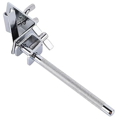 Abrazadera metálica ajustable para soporte de tambor, clip de montaje para instrumentos de percusión con ajuste de ángulo, accesorio robusto para bombo y soportes de platillos