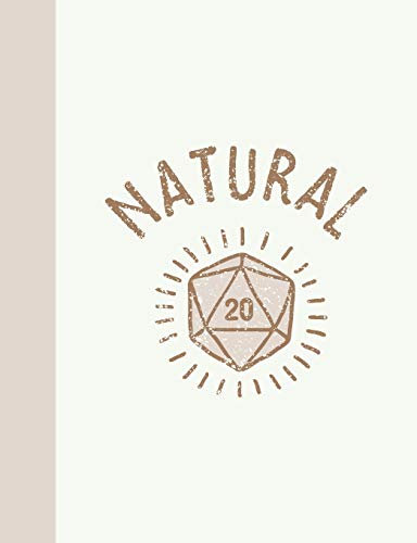 Natural 20: Dot Grid Gaming Notebook in Brown