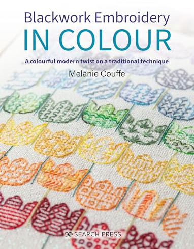 Blackwork Embroidery in Colour: A Colourful Modern Twist on a Traditional Technique
