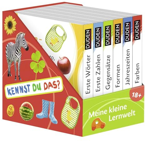 Kennst du das? Meine kleine Lernwelt: ab 18 Monaten (DUDEN Pappbilderbücher Kennst Du das?): 6 Mini-Bücher (Pappbilderbuch Bücher-Würfel, Band 3)