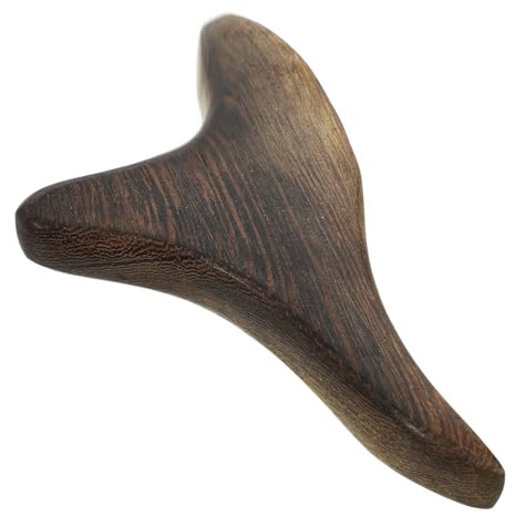 Healifty Dreizackförmiger Massageschaber Aus Naturholz Für Triggerpunkt Therapie Akupressur Holz Massagegerät Zur Muskelentspannung Und Gua Sha Anwendung 5.5X3X0.8 Zoll