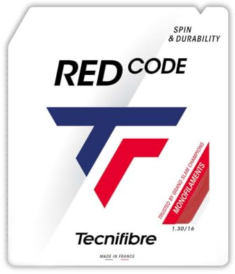 Tecnifibre Unisex – Erwachsene Pro Redcode 12m Saitenset-Rot Tennissaite, 1.30