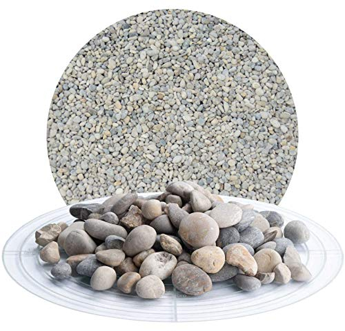 Schicker Mineral Isarkies Zierkies bunt 8-16 mm 25 kg, natürlich gerundeter Flusskies, witterungsbeständig, Gartengestaltung