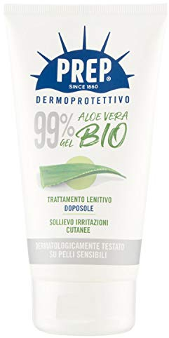 PREP, Gel Lenitivo Aloe Vera 99% Doposole, Crema Doposole Sollievo Immediato, Lenitiva, con Aloe Vera, 150 ml