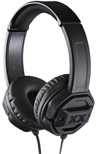JVC HAS50X XX Casque Supra-auriculaire avec Basses puissantes, Deux Ports de Basses extrêmes, unité Pilote de 40 mm