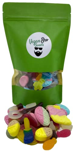 Vegan Bro SWEETS Big Bag süß - 500g Vegane Fruchtgummis Weingummi Candy Bar - perfekt zum verschenken