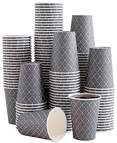 Lamosi Coffee Cups 12 oz 180 Pack, Disposable Paper Coffee Cups, Disposable Cups,12 oz Hot Cup,12oz Paper Insulated Cup for Cold Hot Drinks (No Lids)