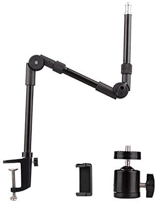 Support de Projecteur Support de projecteur Support pliable en alliage d'aluminium Support de caméra 360 Rotule Support de support en métal de bureau Support for lumière de remplissage LED Supports po