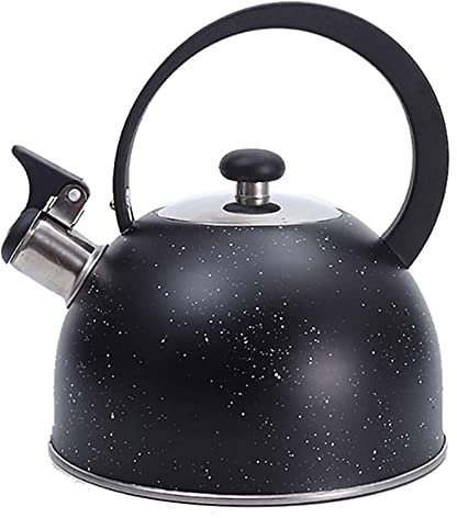Bouilloire sifflante Bouilloire pour cuisinière à gaz Style rétro Bouilloire sifflante Cuisinière Bouilloire sifflante en acier inoxydable Convient à tous les types de plaques de cuisson/cuisinière