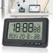 Leikurvo Réveil numérique avec alarmes, horloge radio-pilotée numérique LCD avec affichage de la date, horloge de table et réveil radio-piloté, horloge radio-pilotée, silencieuse avec affichage de la