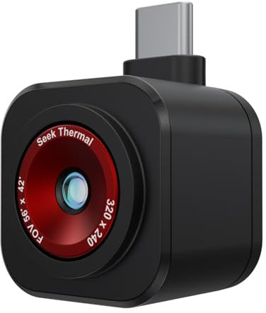 Seek Thermal - Nano 300 Thermokamera für Apple iOS mit USB-C-Anschluss, iPhone-Wärmekamera, hochauflösende 320 x 240 Wärmebildkamera, 25 Hz Bildbildrate, -15.6 °C ~ 330.0 °C, iPhone 15 & 16