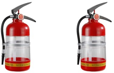 Fiorky 2 pièces 1,5 L extincteur distributeur de boissons à vin distributeur d'eau de bière de fête distributeur d'eau de bière en forme d'extincteur créatif grande capacité acrylique pour