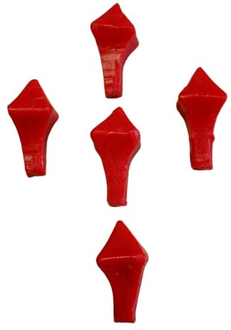 Osternägel für Osterkerze aus Wachs Rot 42/12 mm, 5 Stück