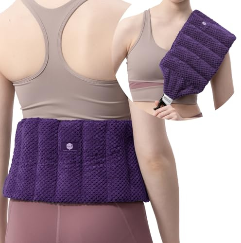 uncn Large Wheat Bags Microwavable for Back Pain Relief with Adjustable Strap| Wheat Bags Microwavable| Microwave Heat Pad for Cramps, Menstrual, Lumbar, Muscle Spasms
