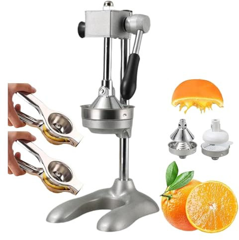 Exprimidor de Cítricos Profesional, Exprimidor de jugo manual de acero inoxidable for naranjas y sandías.