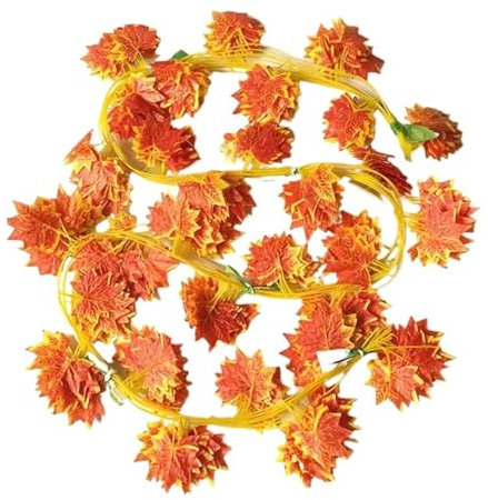 Enredadera Artificial de Hiedra 12 hebras de hojas de hiedra artificiales, guirnalda colgante de enredadera, flores de follaje falso, decoración de pared for el hogar, la cocina, el jardín, la oficina