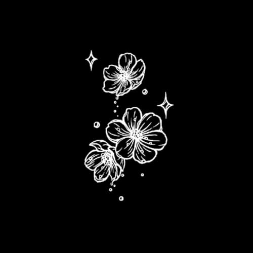 Temporary Tattoos Cherry Blossom Waterproof Lasting Two Weeks Girl Semi-Permanent Herbal Juice Male Stickers Fake Tattoo