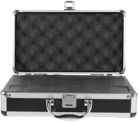 Gatuida Valigetta per Microfono Portatile Professionale in Abs e Lega di Alluminio Protezione per Viaggio e Imbottitura Tripla a Schiuma Pretagliata
