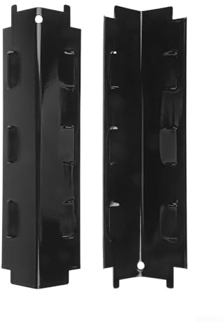 Porzellan Stahl Heizplatte Brennerabdeckung Ersatzteil für Charbroil, für Uniflame und für Enders Grills, 37,1 x 10,8 cm schwarze Flammstange mit gleichmäßiger Hitze