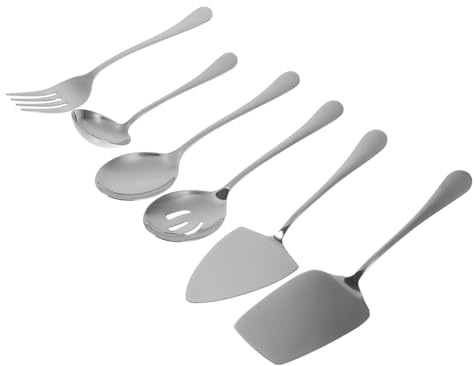 ERINGOGO Set Ustensiles de Service Acier Inoxydable Couteau à Gâteau Spatule et Fourchette Dessert pour Fêtes Mariages et Occasions Spéciales