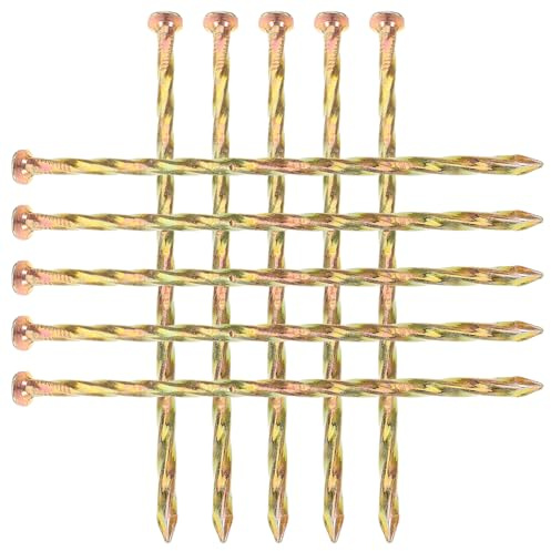 Alasum Lot de 10 Piquets Métalliques Spirale en Acier au Carbone 15 Cm pour Fixation Gazon et Bordures Jardin Extérieur Piquets de Fixation Résistants pour Aménagement Paysager