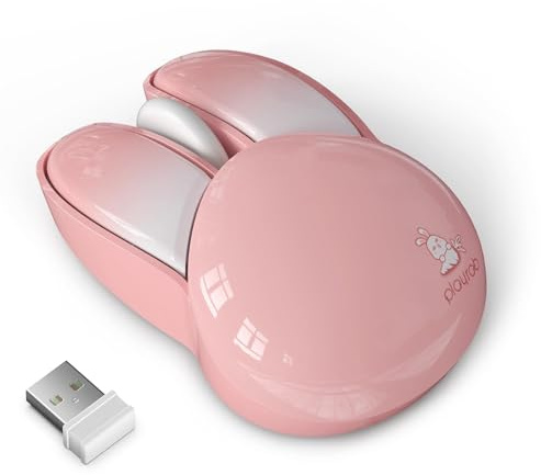 Kanin trådlös mus | Kaninpekare tyst | 2,4 G batteridriven djurdesignkontroll | kompakt inmatningsenhet för bärbar dator PC skrivbordsspel