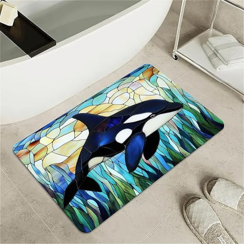 OBASDFD Tappetino Da Bagno Con Tentacoli Di Polpo Vorticosi - Tappeto In Pietra Diatomite Antiscivolo, Assorbente Ad Asciugatura Rapida For E Cucina(#12,17x27.5Inch (43 * 70cm))
