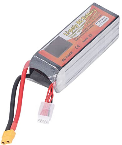 Batteria RC Lipo, 7000mAh 40C Tasso di Scarica 14,8V 4S XT60 Spina Alimentazione Batteria RC per Modello di Auto Elicottero RC