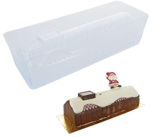 Moule à bûche PVC Chalet de Noël