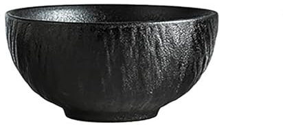 Pevfeciy Ramen Bowl Salad Bowl Ceramic Modern and Simple Soup Bowls muesli Bowls for Fruit, Ideal as Serving Bowl, Mixing Bowls or Decoration,Black,15.2 cm / 750 ml