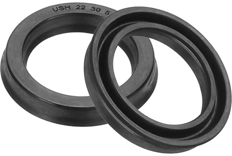 PATIKIL Paraolio in Gomma 22 x 30 x 5mm, 2Pz Guarnizioni Tappo Olio Motore a Labbro Nitrilica Idrauliche Oring Albero Pistone Per Cilindro Automobilistico Auto Tappo Di Scarico, Nero | Anello di tenuta per albero radiale USH, guarnizione a labbra, copertura per alberi cilindrici idraulici