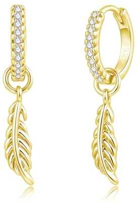 Kamise Ohrringe Silber 925 Hängend, 925 Sterling Silber Creolen Ohrhänger | Zirkonia, Hypoallergenic, Neutral Kalt Stil, Geburtstag Weihnachten, für Frauen Mädchen Mutter Freundin, Schmuck, Geschenk