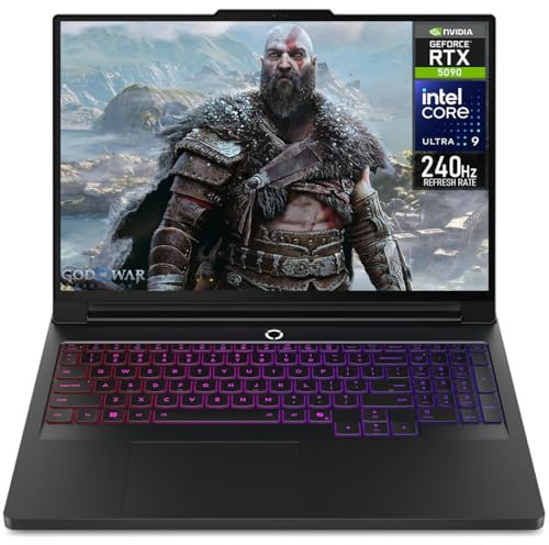 Lenovo Legion Pro 7i 16 WQXGA OLED Glossy 240Hz, Gaming Laptop - Eclipse Black, Intel Core Ultra 9 275HX 2.1GHz; NVIDIA GeForce RTX 5090 24GB GDDR7; 64GB DDR5 RAM; 2X 1TB NVMe SSD, Windows 11 Pro