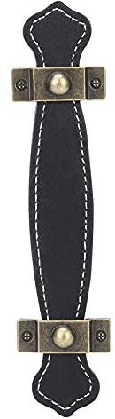 Cryfokt Möbler i Konstläder Draghandtag Modern Dekoration för Resväska Garderob Skåpdörr, Svart, 160x38 Mm, 1 St för Hem, Sovrum, Vardagsrum