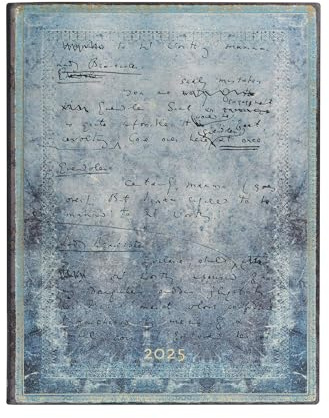 Paperblanks 12-Monatskalender Softcover Flexi 2025, Wilde, The Importance of Being Earnest, Ultra, Tagesüberblick, Elastikband-Verschluss
