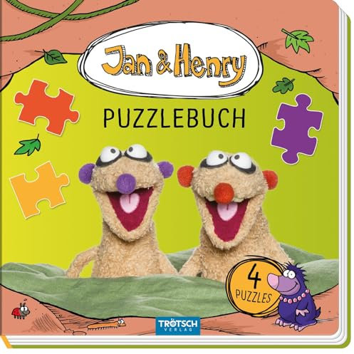 Trötsch Jan und Henry Puzzlebuch mit 4 Puzzle: Beschäftigungsbuch Entdeckerbuch Puzzlebuch