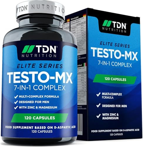 Men’s Daily Supplement – 60 Tage Vorrat – Mit Pflanzenextrakten, Zink & Magnesium – Hochwertige Kapseln – 120 Kapseln