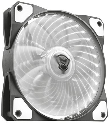 Trust Gaming GXT 762W Ventola per Case di PC Illuminata, Bianco