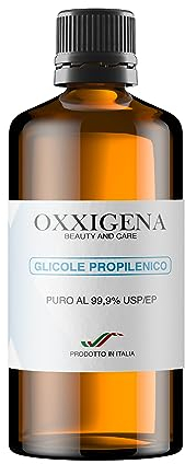 Oxxigena - Glicole Propilenico Liquido Puro al 99,9% da 250 ml, Base Neutra Full PG, Ideale per Idratare la Pelle e Creare Liquidi, Insapore e Inodore, Purezza Farmaceutica Certificata USP/EP