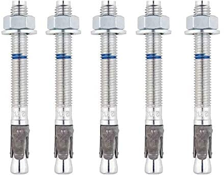 BATIFIX 10 Stück Schwerlastanker verzinkt mit ETA Option 1 Industriequalität Schwerlastdübel Keilanker Bolzenanker Ankerbolzen Blitzdübel Ankerschraube (M12 x 120)